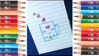 paperdiy ️‍paperplay asmr, easy drawing, papercrafts رسم سهل,  تعلم الرسم للمبتدئين, رسم اطفال