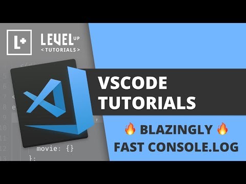 ? Blazingly   Fast Console.log in VSCode ?