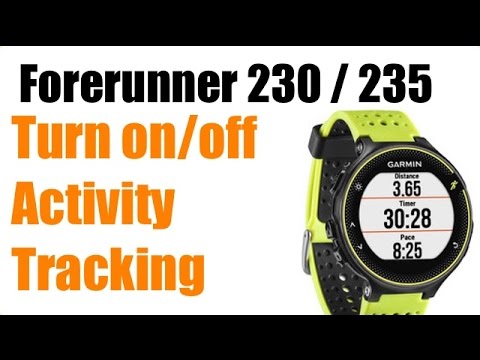 salut kabel besøgende Garmin Forerunner 230 / 235 - How to Turn on Activity Tracking ! FEATURE  REVIEW ! - YouTube