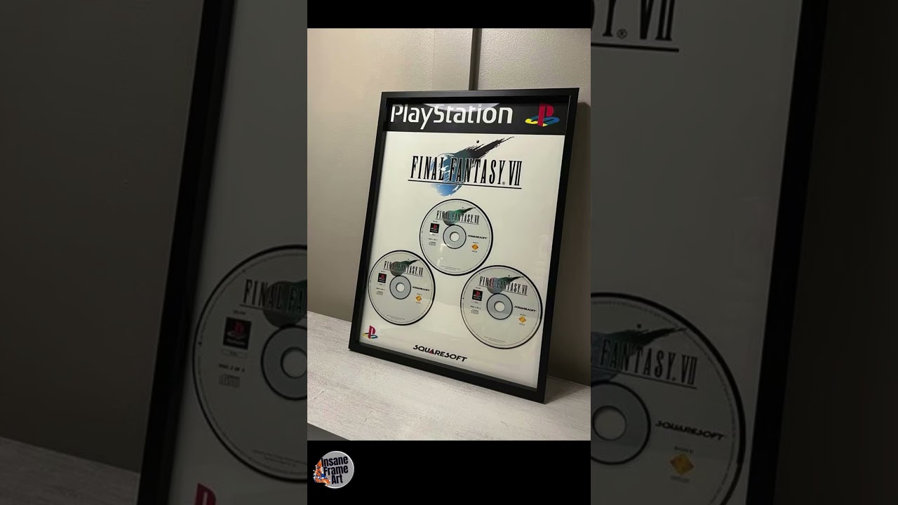 Final Fantasy 7 Framed Artwork Playstation 
