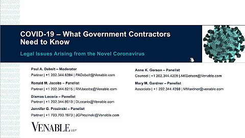 COVID-19 – What Government Contractors Need to Know
