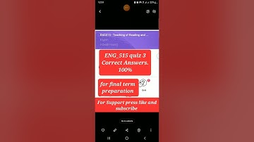 Eng515 quiz 3 for final term examination