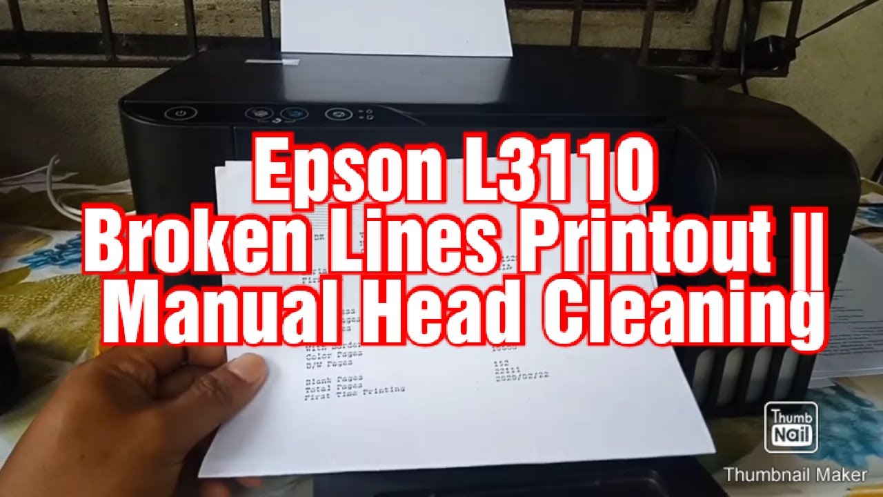 Clear Printout || Manual Head Cleaning 