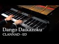 Dango daikazoku  clannad ed piano