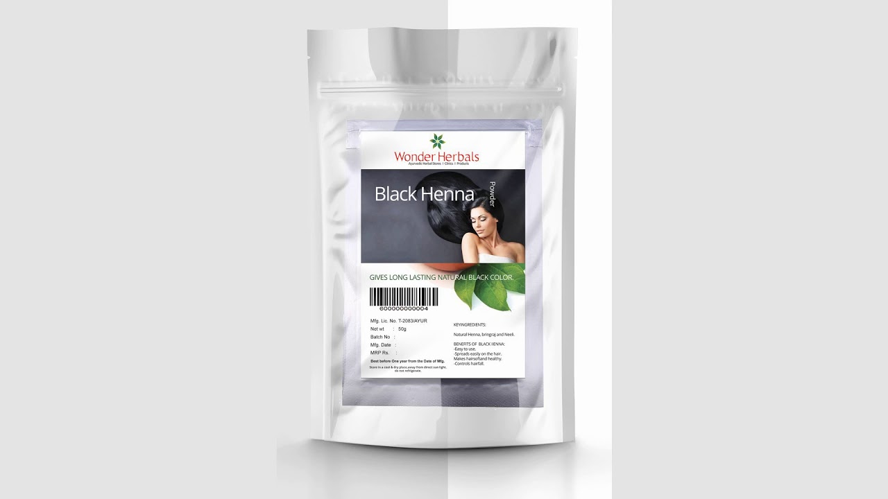 Black henna powder YouTube