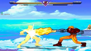 Pyro Vs Iceman | Mugen Fighting Games