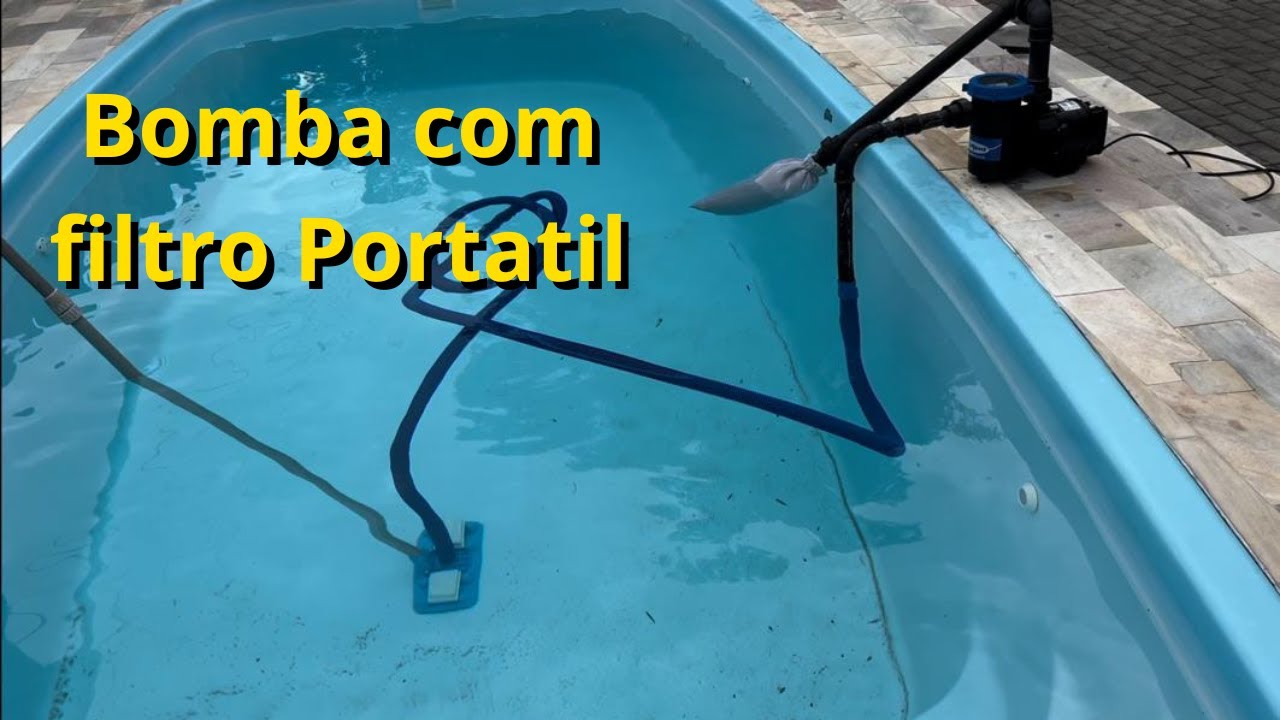 Como fazer a aspiração da piscina com bomba externa