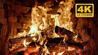 🔥 4K Uhd Burning Fireplace & Crackling Fire Sounds 3 Hours 🔥 Warm Fireplace Burning On Cold Night