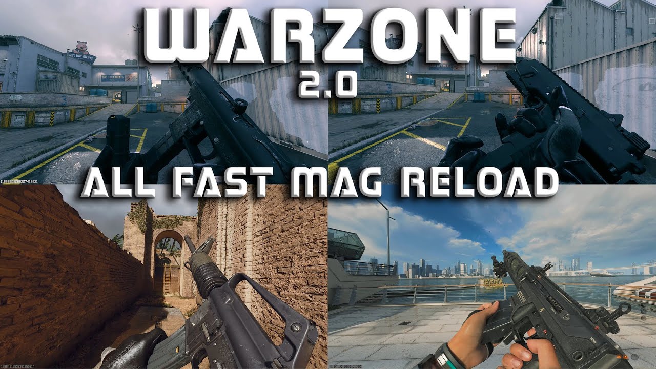 CALL OF DUTY WARZONE 2.0 : ALL FAST MAG RELOAD ANIMATION SHOWCASE 4K