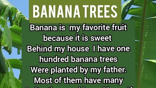 Short English story about banana trees with its meaning