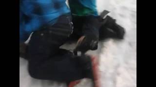 Trash bag sled