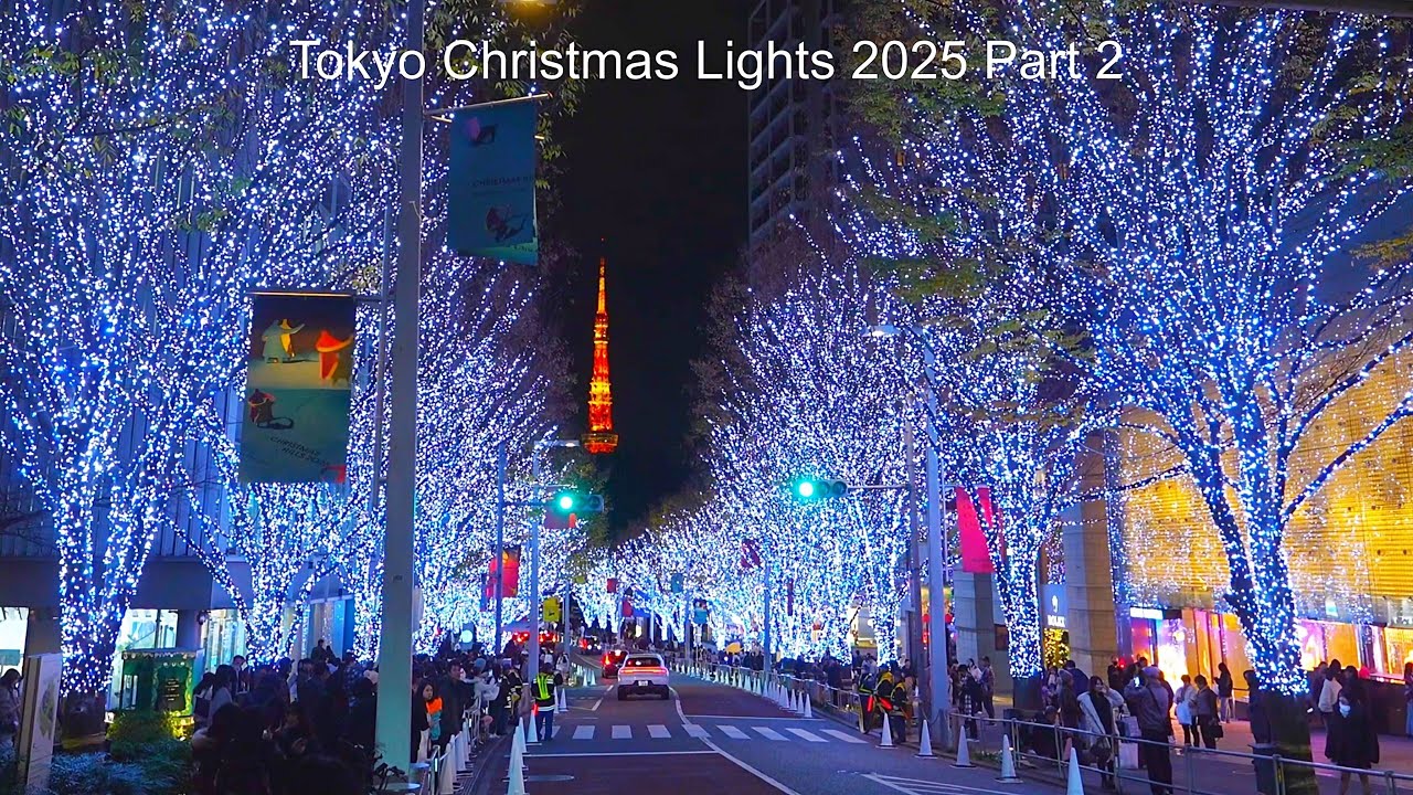 Japan Christmas Lights 2025 Part 2】Walk through 4 popular spots