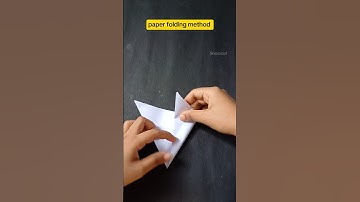 How to fold paper for snowflake❄️❄️ #shorts #viralshorts #youtubeshorts #snowflake #paperfolding