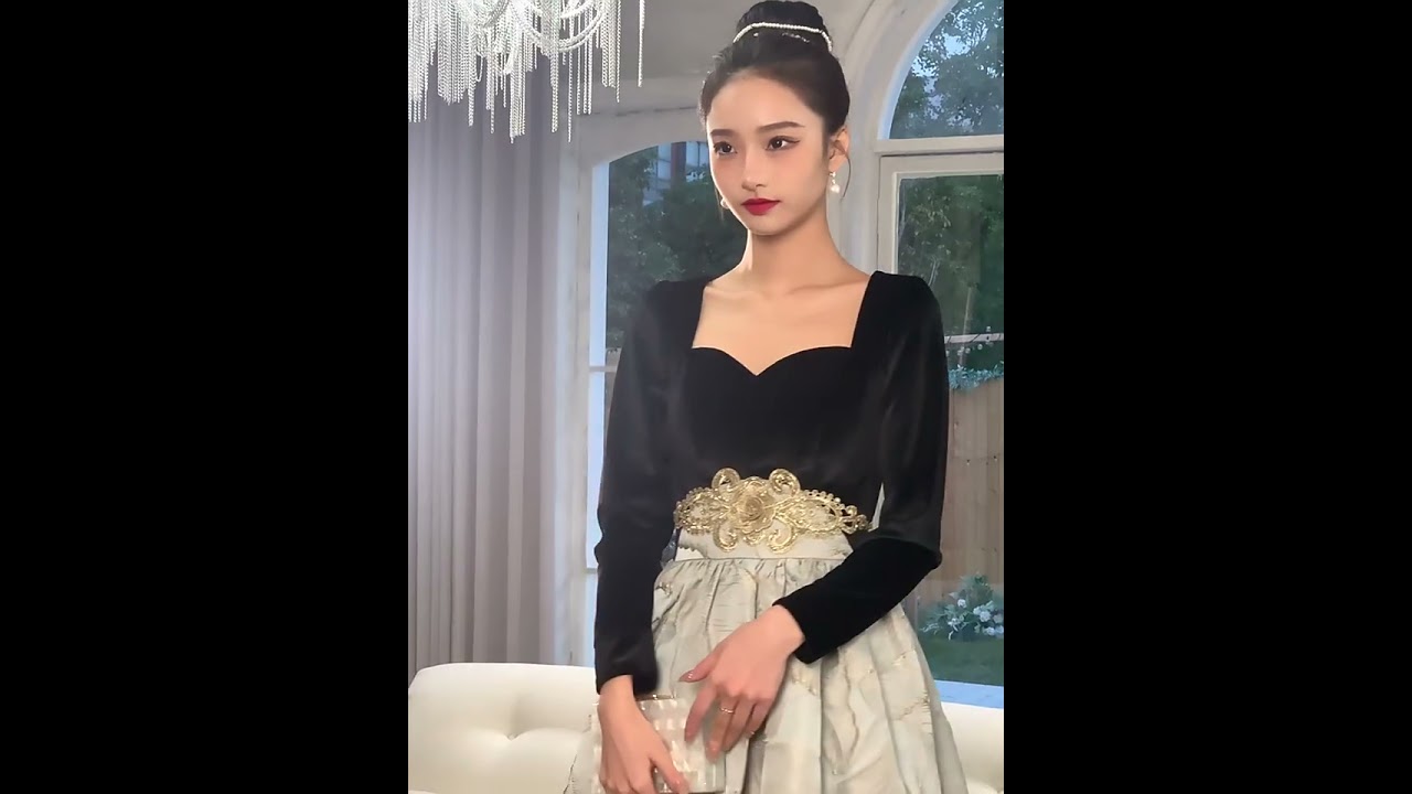 Chic / Beautiful Black Velour Suede Winter Prom Dresses