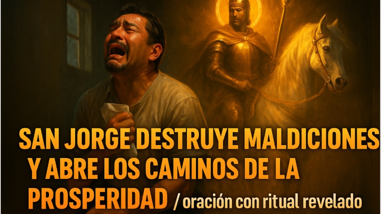 SAN JORGE DESTRUYE MALDICIONES Y ABRE LOS CAMINOS DE LA PROSPERIDAD / oración con ritual revelado