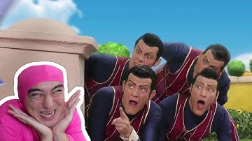 We Are Number One; but every "one" is replaced by pink guy having a seizure
