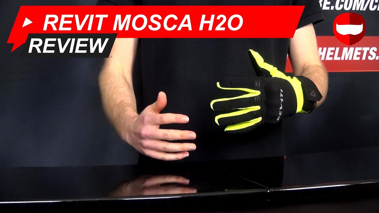 GUANTI GLOVES DA MOTO UOMO INVERNALI REV'IT MOSCA H2O IMPERMEABILI GRIGIO