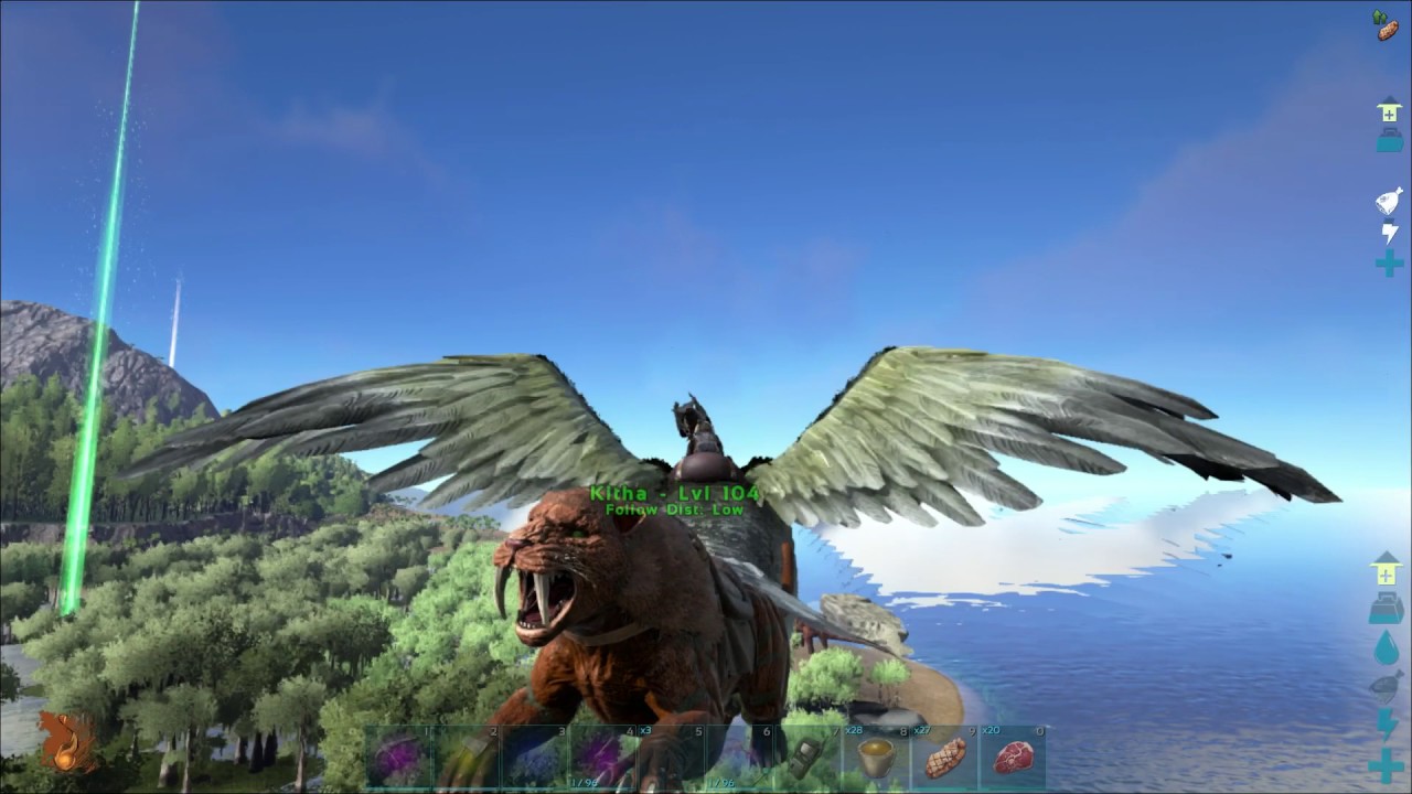 How to carry a Tamed Dino with Argentavis - Ark Survival Evolved - YouTube