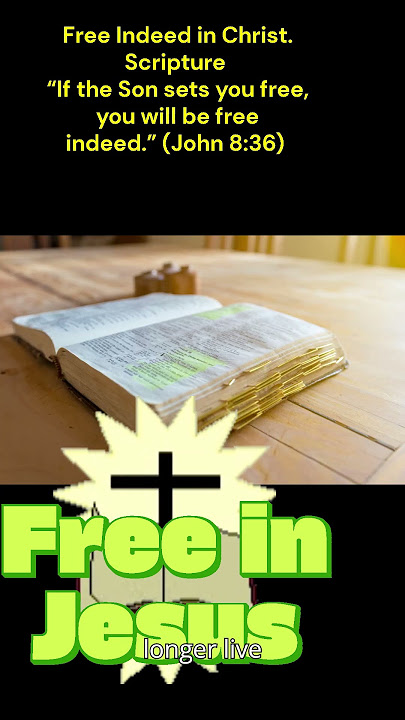 Jesus broke my spiritual chains #FreedomInChrist #John8:36