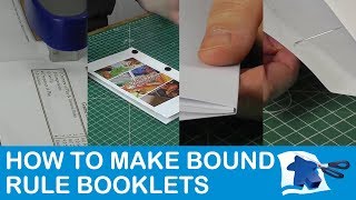 How to Make Bound Booklets - Dining Table Print &amp; Play