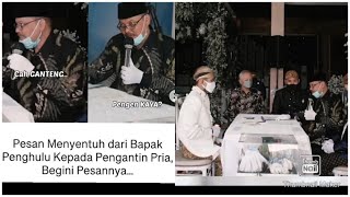 Cah Ganteng Pengen Kaya? Nasihat Bapak Penghulu Kepada Pengantin Pria Sebelum Akad Nikah