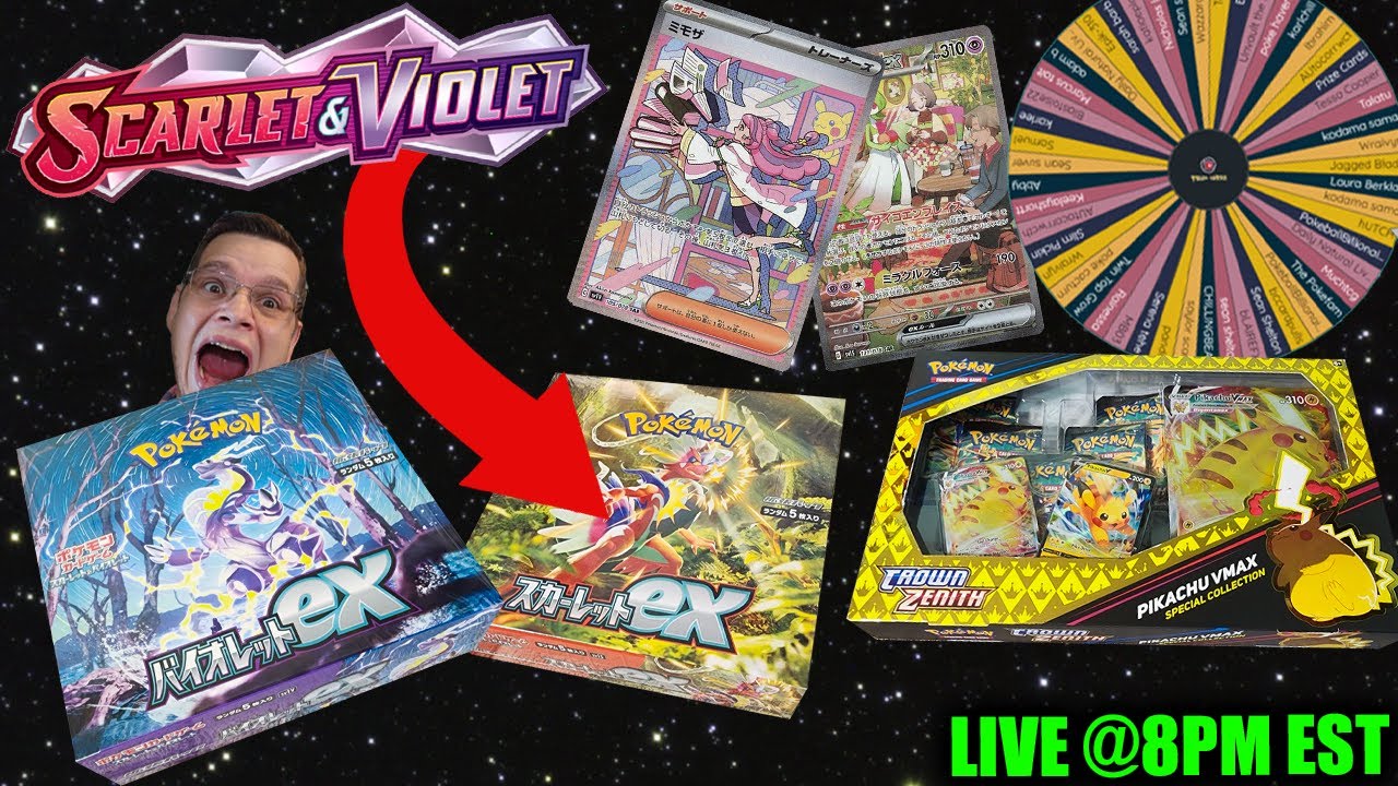 SCARLET+VIOLET LIVE BREAKS + CHONKACHU RETURNS!