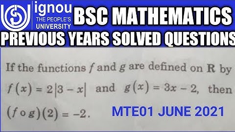 Bsc Mathematics | IGNOU | MTE01 | June TEE 2021 |  Solved question | Q no 1 |True or false statement