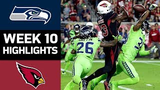 Seahawks vs. Cardinals | NFL Week 10 Game Highlights