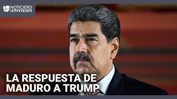 Maduro responde a Trump sobre su autorizacion para operaciones encubiertas de la CIA