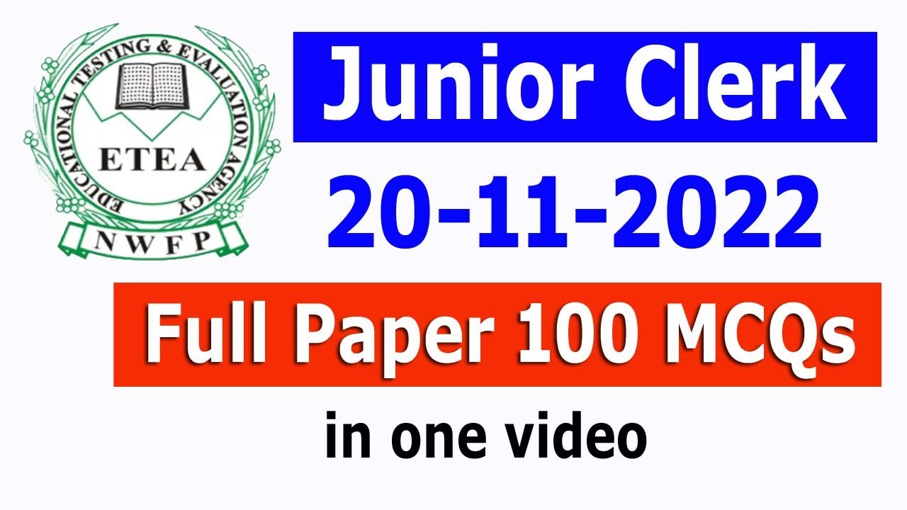 Junior Clerk ETEA 20 11 2022 Different Departments In Kpk Junior junior-clerk-etea-20-11-2022-different-departments-in-kpk-junior