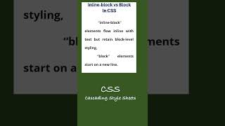 CSS inline-block vs block