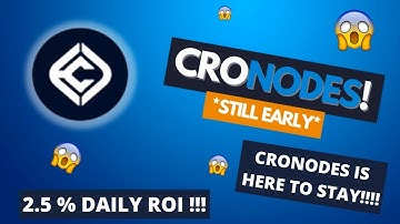 CroNodes is Here to Stay - This Project will Make Millionaires