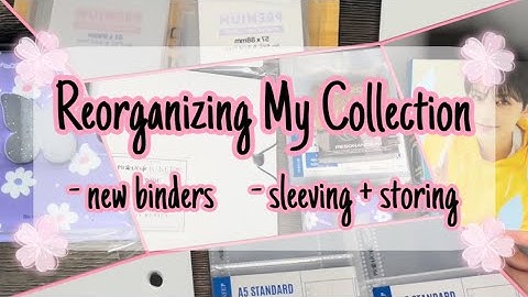 Reorganizing My Photocard Collection | setting up new binders + storing pcs