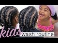 KIDS WASH DAY + Protective Style - Start to Finish | Kids Natural Hair Care Regimen