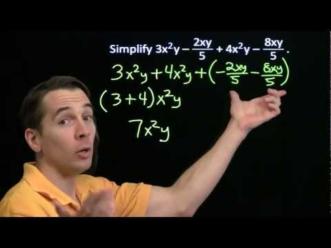 Art of Problem Solving: Combining Like Terms with Multiple Variables