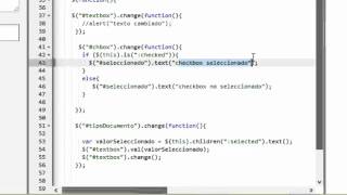 evento change | Eventos en jQuery | Programando en jQuery