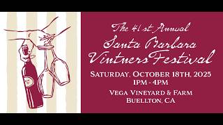 2025 Santa Barbara Vintners Festival promo
