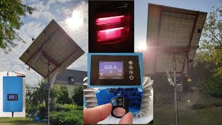 Autarkie erhöhen PV Solar Strom mit E-Heizer verbrauchen. Stromzähler bleibt per Dimmer stehen.