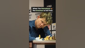 Praggnanandhaa Stares Down Magnus Carlsen 💪🏻 #chess #shorts