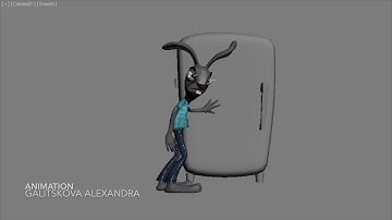 Animation 3d rabbit