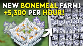Minecraft Bone Meal Farm Tutorial V2  Self Sustaining  5300 P/H!