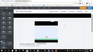 Share your animation to your weebly page (using the share button in Khan Academy)