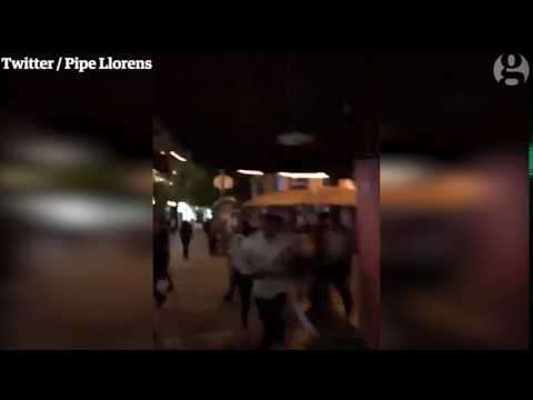 People flee the scene after reports of shooting at Mexico music festival - People flee the scene after reports of shooting at Mexico music festival