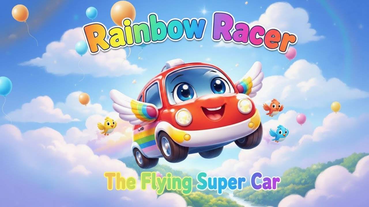 Rainbow Racer the Flying Super Car