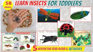Eric Carle Read Aloud Book | The Very Quiet Cricket | The Grouchy Ladybug |INSECTS FOR KIDS LEARNING