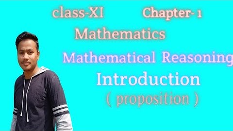 ||Mathematics||Mathematical Reasoning |Class-11 |CHSE Odisha |Lec-1