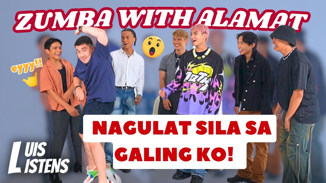 LUIS LISTENS TO ALAMAT + ZUMBABA DANCE CHALLENGE (Nagulat sila sa dance steps ko!) | Luis Manzano