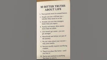 10 Bitter Truths About Life |#psychology#quotes#mindset#shorts#motivation