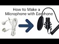 How to make microphone with earphone🤨🧐#maker #microphone #diy#diyprojects #yt#ytshorts