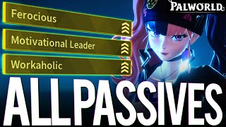 PALWORLD ALL PASSIVE SKILLS BREAKDOWN & WHAT RULES THEY FOLLOW ! PALWORLD